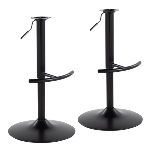 Adjustable Barstool Base - Rounded 't' Footrest - Set Of 2